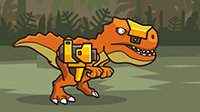 Dinosaurs vs Alien Machines